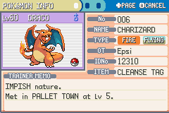 Screenshot of Pokémon FireRed / LeafGreen